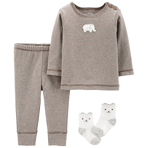 Carter's Set 3 Piezas Remera, Medias y Pantalón