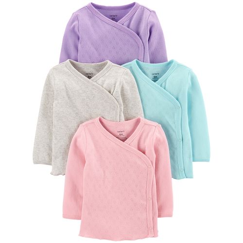 Carter's Pack 4 Batitas con broches laterales