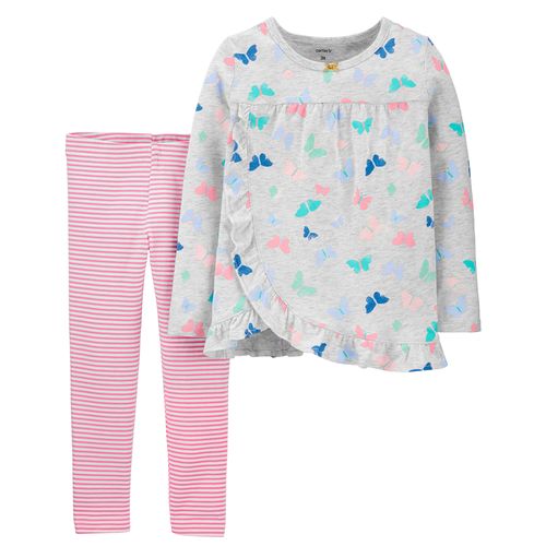 Set 2 Piezas Remera y Calza Mariposa