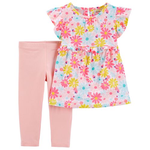 Carter's Set 2 piezas Remera y Calzas "Flora"