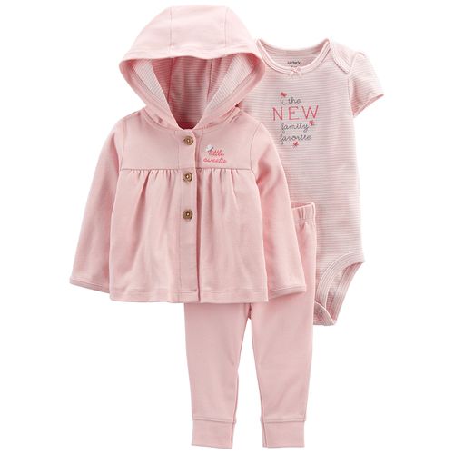 Carter´S Set 3 Piezas Body Cardigan Pantalon Mariposa