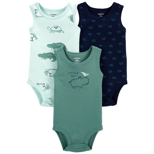 Carter´s Pack 3 Bodies musculosa Animales