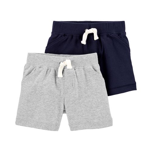 Carter´s Pack 2 Shorts Gris Azul