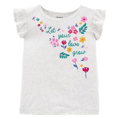 Carter's Remera Manga Corta Flores