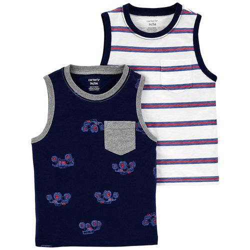 Carter´s Pack 2 Remeras Musculosa Camiones