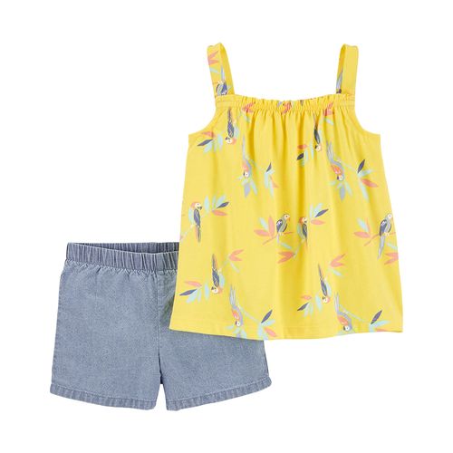 Carter´s Set 2 Piezas Remera Musculosa Short Loros
