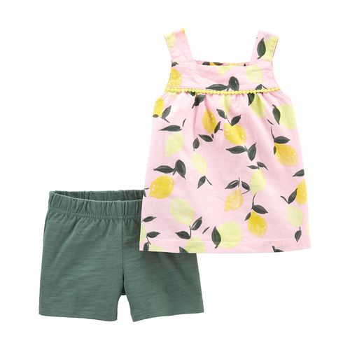 Carter´s Set 2 Piezas Remera Musculosa Short Limon