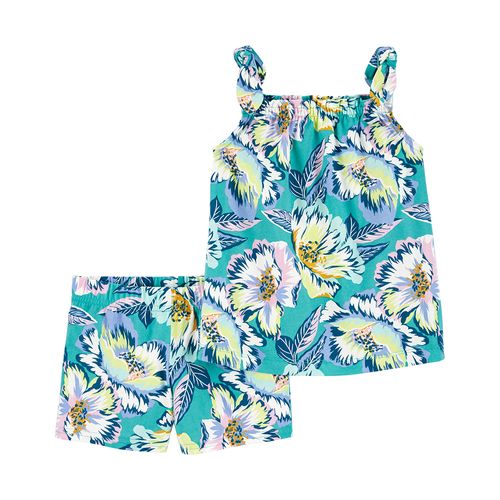 Carter´s Set 2 Piezas Remera Musculosa Short Flores