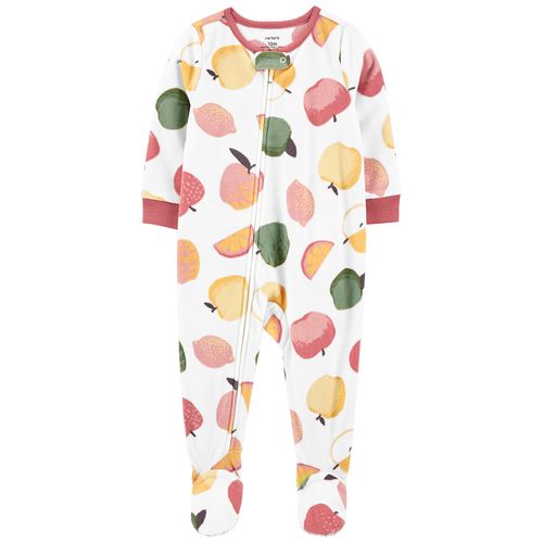 Carter´s Osito-Pijama Micropolar Cierre Frutas