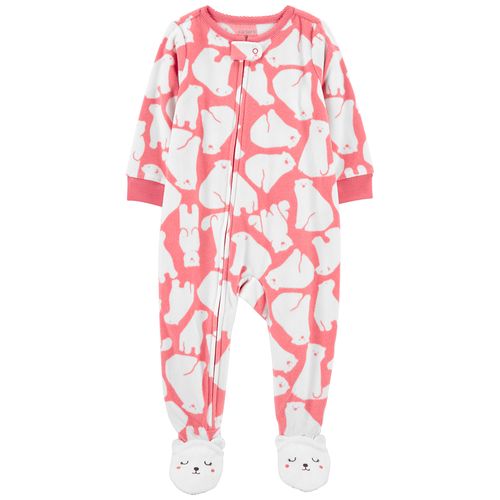 Carter´s Osito-Pijama Micropolar Cierre Osos Polares