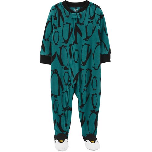 Carter's Osito-Pijama Micropolar Cierre "Pingüinos"