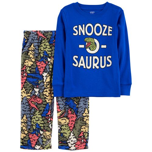Carter's Set 2 Piezas Pijama Algodón Micropolar Dinosaurios