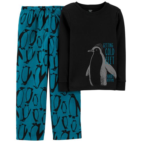 Carter's Set 2 Piezas Pijama Algodón Polar Pingüino