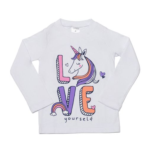 Carter's Remera Mangas Largas Estampa Color Blanco