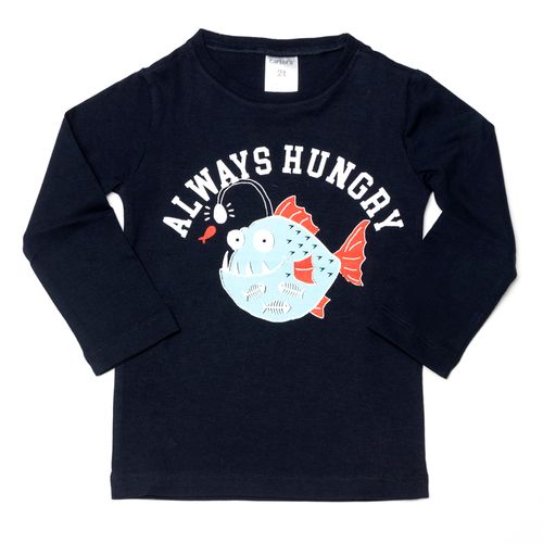 Carter's Remera Mangas Largas Estampa Color Azul Navy