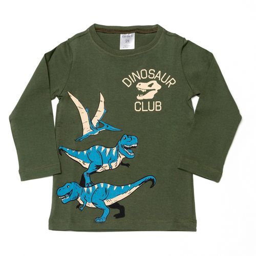 Carter's Remera Mangas Largas Estampa Color Oliva