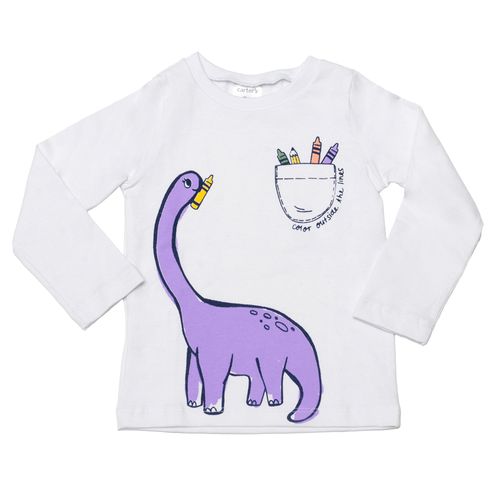 Carter's Remera Mangas Largas Estampa Color Blanco