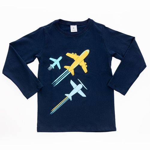 Carter's Remera Mangas Largas Estampa Color Azul Navy