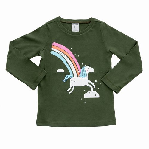 Carter's Remera Mangas Largas Estampa Color Oliva