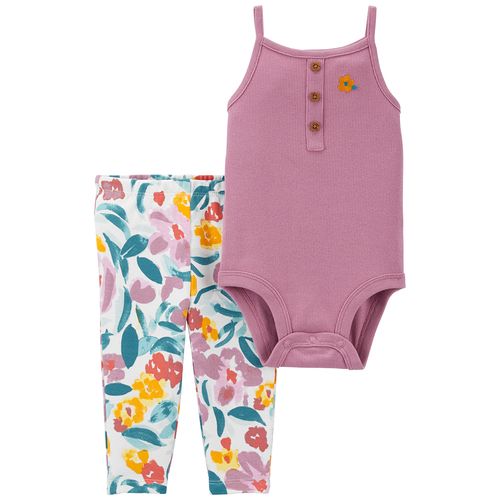 Carter´s Set 2 Piezas Body Musculosa Pantalon Floral