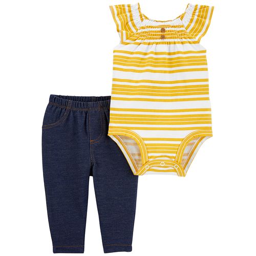 Carter´s Set 2 Piezas Body Mangas Cortas Pantalon