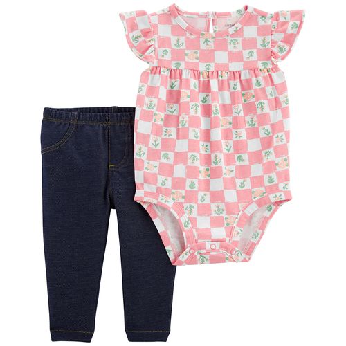 Carter´s Set 2 Piezas Body Mangas Cortas Pantalon
