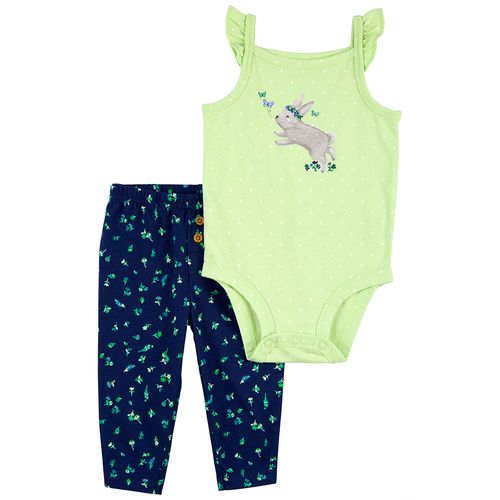 Carter´s Set 2 Piezas Body Musculosa Pantalon Conejito