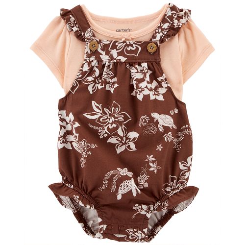 Carter´s Set 2 Piezas Body Musculosa Remera Mangas Cortas Floral