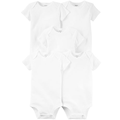 Carter´s Pack 5 Bodies Mangas Cortas Blancos