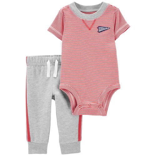 Carter´s Set 2 Piezas Body Mangas Cortas Pantalon Rayas