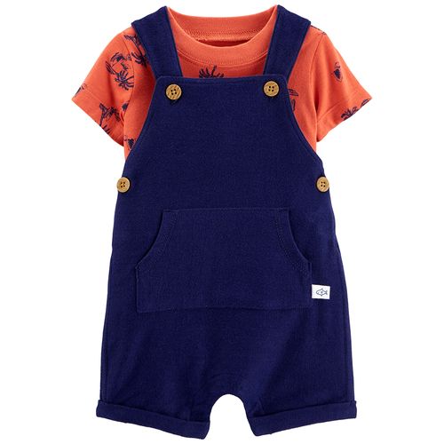Carter´s Set 2 Piezas Enterito Remera Mangas Cortas Palmeras