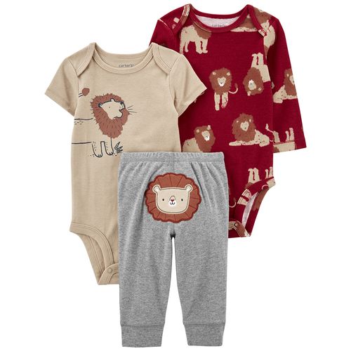 Carter's  Set 3 Piezas Bodies Pantalon Leon