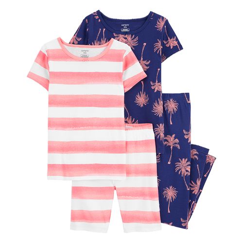 Carter´s Set 4 Piezas Pijama Algodon Palmeras