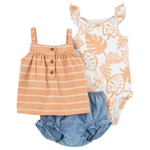 Carter´s Set 3 Piezas Body Musculosa Remera Musculosa Short Tropical