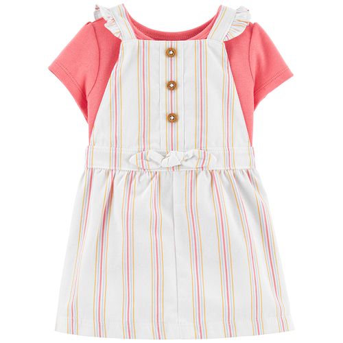 Carter´s Set 2 Piezas Remera Mangas Cortas Vestido Rayas