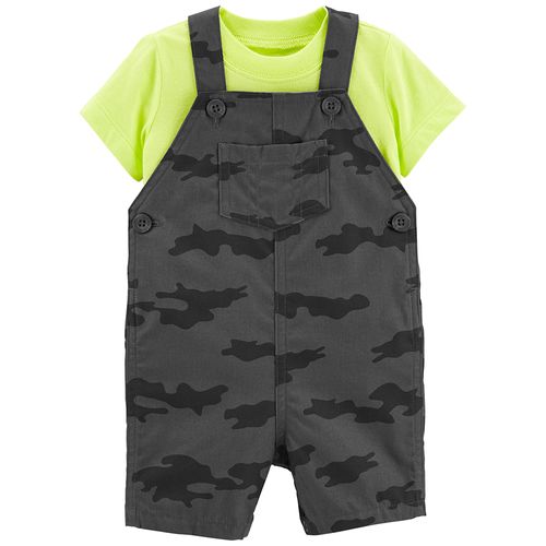 Carter´s Set 2 Piezas Remera Mangas Cortas Enterito Sin Mangas Camuflado