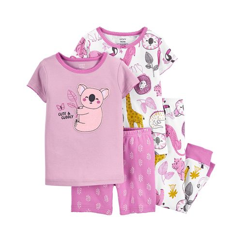 Carter´s Set 4 Piezas Pijama Algodon Mangas Cortas Koala