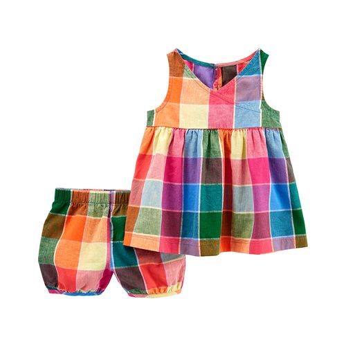 Carter´s Set 2 Piezas Remera Musculosa Short Cuadrille