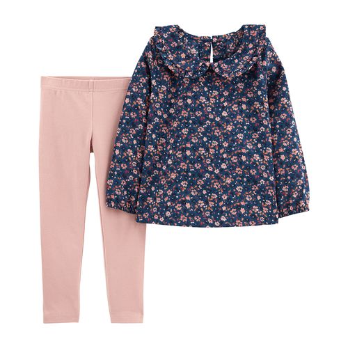 Carter´s Set 2 Piezas Remera Mangas Largas Calza Floral