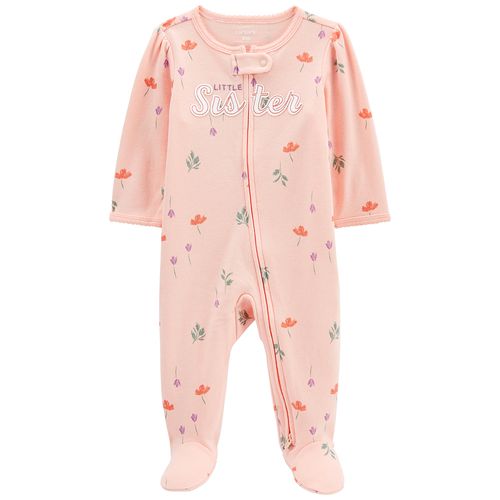 Carter´s Osito Pijama Algodon Cierre Little Sister