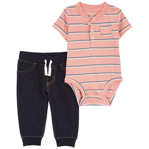 Carter´s Set 2 Piezas Body Mangas Cortas Pantalon