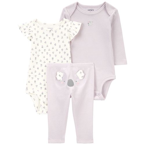 Carter´s Set 3 Piezas Body Mangas Cortas Body Mangas Largas Pantalon Koala