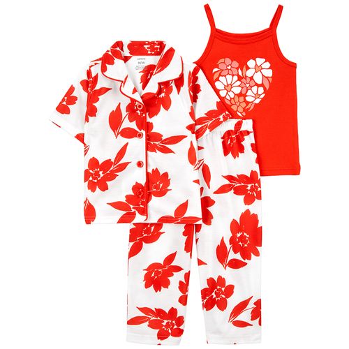 Carter´s Set 3 Piezas Pijama Algodon Mangas Cortas