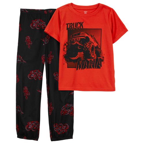 Carter´s Set 2 Piezas Pijama Algodon Mangas Cortas Camion Monstruo