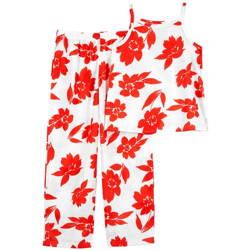 Carter´s Set 2 Piezas Pijama Algodon Musculosa Floral