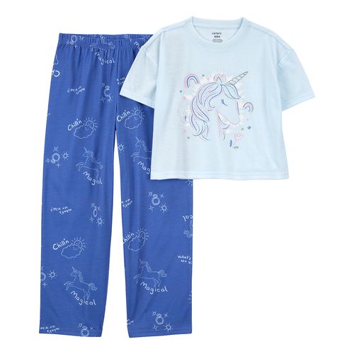 Carter´s Set 2 Piezas Pijama Algodon Mangas Cortas Unicornio