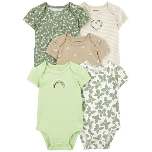 Carter´s Pack 5 Bodies Mangas Cortas