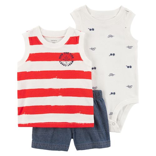 Carter´s Set 3 Piezas Body Musculosa Remera Musculosa Short