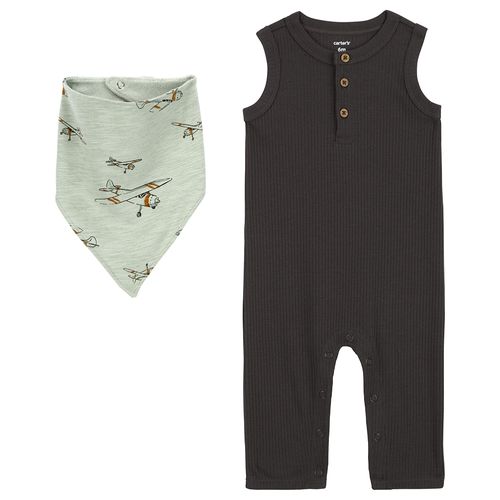Carter´s Set 2 Piezas Enterito Musculosa Babero