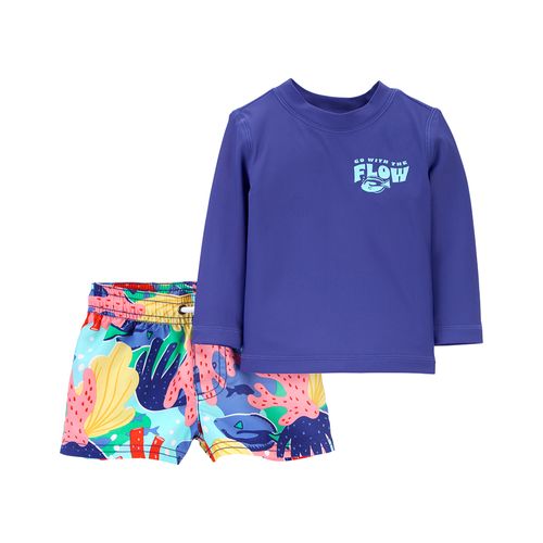 Carter´s Set 2 Piezas Traje Baño Remera Mangas Largas Short